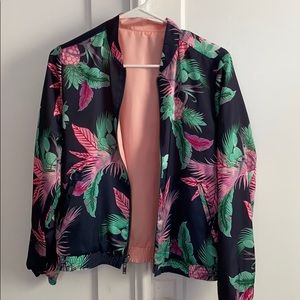 Reversible silky jacket